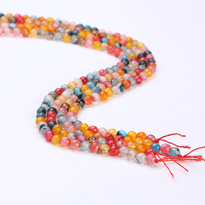 Perles de pierres précieuses d'agate naturelle WENCHI pour la fabrication de bijoux, coupe brillante, couleur jaune, 8 mm de hauteur, 3 mm - Product Image 4