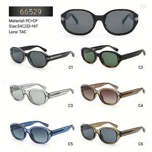 Gafas de Sol Personalizadas con Logotipo, Moda Retro 2025, Unisex, Montura Grande TR90, Lentes TAC Polarizadas Ovaladas con Protección UV400 para Conducir, para Hombre y Mujer - Product Image 3