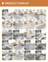 Tapis simple en polyester à motif graphique, imitation laine, doux, imitation cachemire, fabriqué à la machine, sur mesure pour la décoration intérieure et la voiture