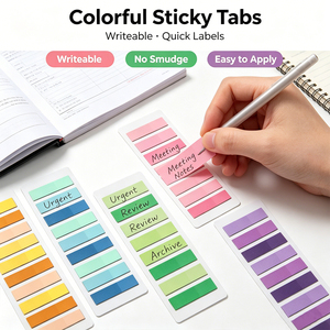SK Marqueurs de page autocollants colorés, index, organiseurs, blocs-notes - Product Image 4
