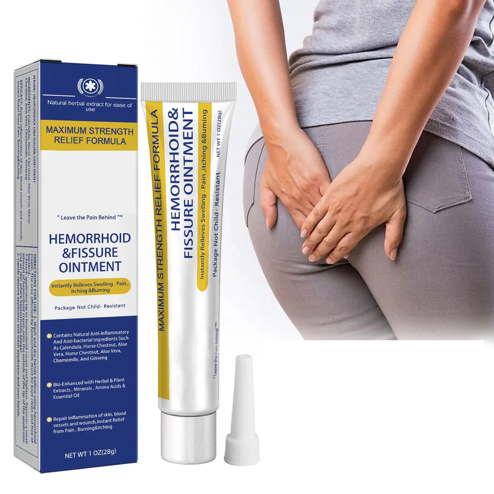 wholesale products hemorrhoids ointment internal external anal fissure piles chinese medicine bleeding swelling relief