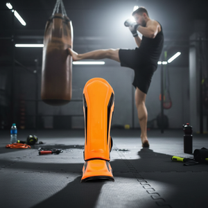 Eagle View MMA Muay Thai Kickboxing, Espinilleras con Protección de Empeine Elástica, Almohadillas de Protección Integral, Calentadores de PU para Entrenamiento de Boxeo - Product Image 3