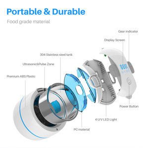 Ultrasonic Cleaner 45kHz 0.2L Digital <b>Timer</b> For Jewelry Dentures Lens Household Cleaning With UV <b>Light</b> And Reusable Design - Product Image 4