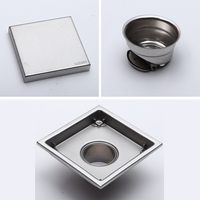 Promotion : Drain de sol carré en SUS304 pour salle de bain et douche, direct usine