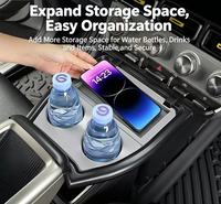 Compatible avec les accessoires ICAUR V23 : Boîte de rangement étendue pour bouteille d'eau, amélioration de l'intérieur, boîte de rangement multifonctionnelle.