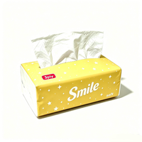 Mouchoirs jetables super absorbants 3 plis en pâte de bois vierge, serviettes en papier doux pour usage domestique