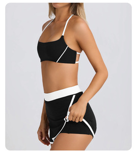 Conjuntos <span class=keywords><strong>Deportivos</strong></span> de Verano al por Mayor de Alta Calidad <span class=keywords><strong>para</strong></span> Gimnasio y Fitness con Sujetador Deportivo Halter y Falda-Vestido de Tenis o Yoga <span class=keywords><strong>para</strong></span> Mujer - Product Image 4