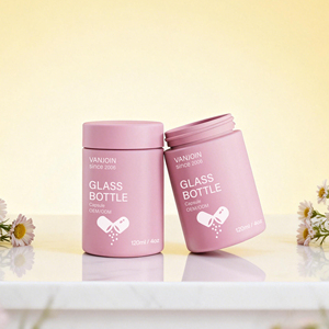 Botella <span class=keywords><strong>de</strong></span> Vidrio para Envasado <span class=keywords><strong>de</strong></span> Píldoras, Gomitas, Cápsulas y Suplementos, con Tapa <span class=keywords><strong>de</strong></span> Seguridad para Niños, Diseño Cilíndrico, 90 ml, 120 ml, 150 ml, 180 ml, con <span class=keywords><strong>Caja</strong></span> - Product Image 4