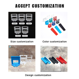 Système de nivellement de carreaux robuste avec cales et clips en plastique réutilisables pour un alignement précis des sols et des murs – Outil de construction - Product Image 2