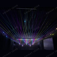 6W impermeable RGB animación multicolor mini luz láser en el cielo
