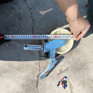 Xoay Jack cơ sở bánh với <span class=keywords><strong>Coupler</strong></span> cho di động giàn giáo bánh xe <span class=keywords><strong>Coupler</strong></span> thang & giàn giáo bộ phận - Product Image 3