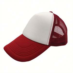 Gorras de malla de espuma de 5 paneles de alta calidad con logotipo bordado Impresión de transferencia de sublimación personalizada Sombreros de camionero lisos - Product Image 4