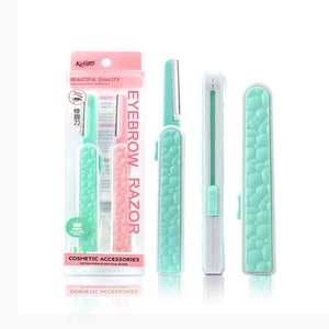 Заказ с частной этикеткой приветствуется, бритвенный набор для бровей из 3 бритвенных станков для лица, косметический нож для бровей