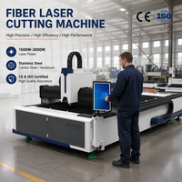 Découpeuse laser à fibre de haute précision 3000W 2000W 1500W pour tôles métalliques, machine de découpe laser à fibre CNC de qualité industrielle