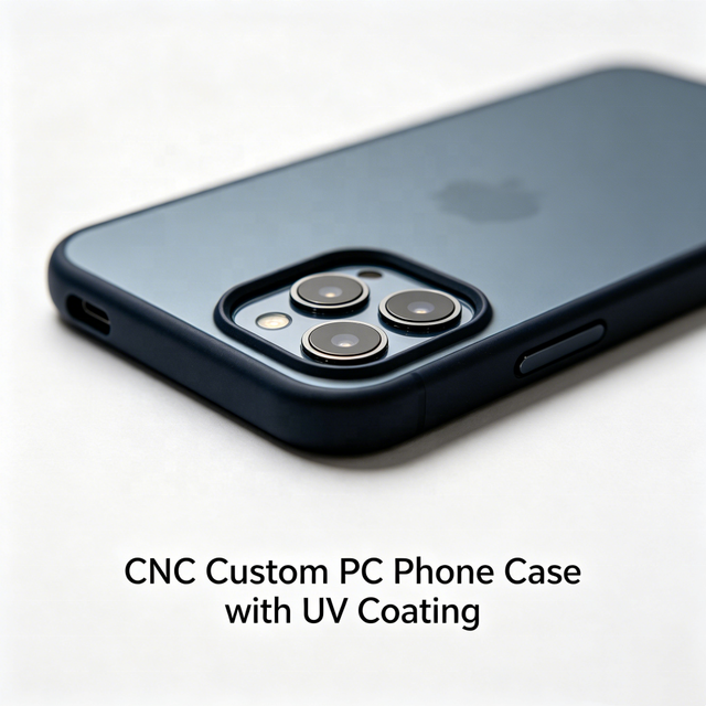 CNC Custom Polycarbonate Mobile Phone Cases | Standard UV Coating, Precision Machined, Scratch-Resistant, Customizable Covers