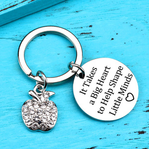 Chi Hang regalo speciale forTeacher <span class=keywords><strong>portachiavi</strong></span> in acciaio inossidabile-strass Apple Tree Charms <span class=keywords><strong>portachiavi</strong></span> accessori per auto <span class=keywords><strong>portachiavi</strong></span> - Product Image 2