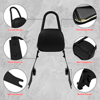 Sissy bar arrière amovible pour moto, dossier de passager incurvé en acier épais pour Harley Sportster XL 883 1200 2004-2022
