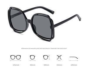 2025 nueva moda mujeres hombres clásico Retro marca diseñador Irregular tonos cuadrados <span class=keywords><strong>de</strong></span> gran tamaño UV400 <span class=keywords><strong>gafas</strong></span> <span class=keywords><strong>de</strong></span> <span class=keywords><strong>sol</strong></span> con montura grande - Product Image 6