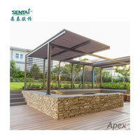 Cubierta hueca de pvc antideslizante para exteriores, 135x24mm, a prueba de fuego, suelo de ASA-PVC de alta calidad para exteriores con grano de madera THM109