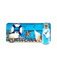 Пунта-Кана магнит для холодильника с эпоксидной смолой и песком