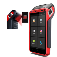 POS seluler Android portabel, Terminal POS seluler 5.5 inci dengan Printer bawaan Z100