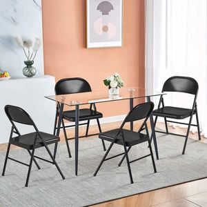 Wholesale Cheap Outdoor Stackable Black Steel All Metal <strong>Folding</strong> Garden <strong>Chair</strong> for Events - Product Image 6