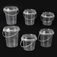 Gobelets en plastique réutilisables 16/32/40oz PP transparent jetables pour jus de fruits perle boisson Bubble Boba Thé au lait Vasos Plastico seau tasses