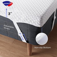 Housse de matelas Queen Size tissu respirant mousse souple mousse à mémoire de forme matelas pour le soulagement des maux de dos