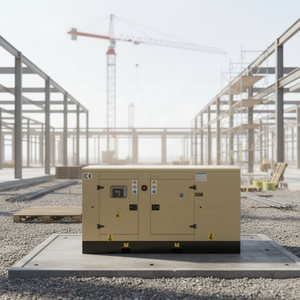 مولد كهربائي صامت للاستخدام الخارجي مقاوم للعوامل الجوية بقدرة 60 كيلو واط، بدء تشغيل كهربائي 24 فولت، ثلاثي الأطوار 380 فولت 50 هرتز، مصنوع بالكامل من النحاس للاستخدام المنزلي الاحتياطي - Product Image 2