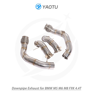 Tubo de Escape Delantero Recto de Acero Inoxidable SS304 de Alto Rendimiento YT con OPF para <span class=keywords><strong>BMW</strong></span> F9X M5 <span class=keywords><strong>M6</strong></span> <span class=keywords><strong>M8</strong></span> 4.4T S63, Acabado Brillante - Product Image 4