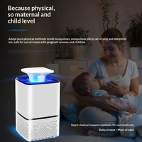 Lampe anti-moustiques photocatalytique UV 365 nm |   Piège à moustiques électrique USB sûr et silencieux