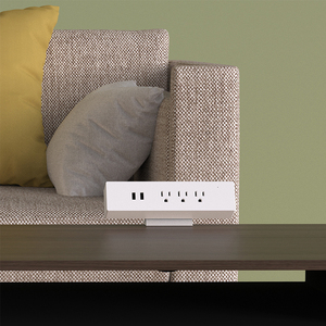 Multiprise électrique UL certifiée <span class=keywords><strong>pour</strong></span> bureau américain, montage sur <span class=keywords><strong>pince</strong></span>, 3 prises CA et 2 ports USB - Product Image 5