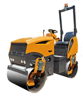 Rouleau compacteur vibrant articulé à double tambour robuste ST1500 avec moteur central efficace pour la compactation routière
