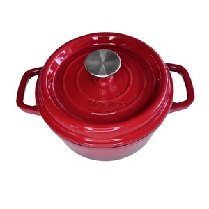 Mochoo Batterie de cuisine <span class=keywords><strong>en</strong></span> <span class=keywords><strong>fonte</strong></span> personnalisée de qualité supérieure avec revêtement émaillé antiadhésif Casseroles incluses - Product Image 1