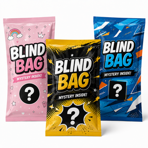 Custom Printed Logo Animal Zipper Foil Packaging Heat Seal <b>Blind</b> Bag for Pet Game Card Set Collectible Cards <b>Plastic</b> Bags - Product Image 1