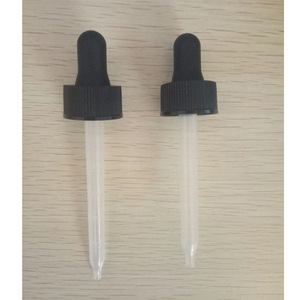 20/410 20/415 24mm Plastik Damlalık Ölçekli Plastik Pipet, Esansiyel Yağ Sıvı Tüpü için Parlak Buzlu Beyaz Siyah Kauçuk Uçlu - Product Image 4