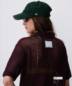2026 Fashion Design Women's Short Sleeve Cotton Linen Blended Openwork Knit <strong>Cardigan</strong> Multi-color Optional <strong>for</strong> <strong>Summer</strong> - Product Image 4
