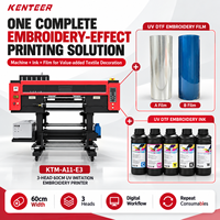 Imprimante DTF UV Kenteer 60 cm à 3 têtes I3200, machine d'impression de stickers et étiquettes en rouleau