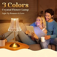 Lampe de table rétro en métal LED rechargeable par USB, sans fil, veilleuse, lampe d'ambiance chaleureuse pour chambre à coucher, restaurant, alimentée par batterie