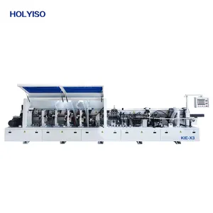 HOLYISO KIE-X3 45 Graus Bevel Edge Banding Machine Pvc 90 Graus Chanfrado Colagem Grooving