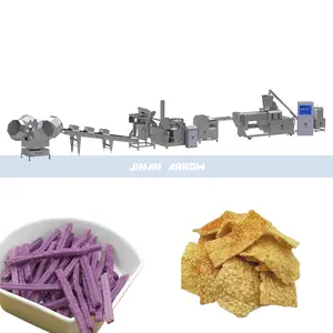 Automatic Crunchy Corn Chips Turtle Chips Snack Frying Machine