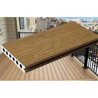 Planches de terrasse en WPC moderne co-extrudées de deuxième génération, 140*25 mm, 140x22,5 mm, pour terrasse extérieure, jardin, parc, composite bois-plastique