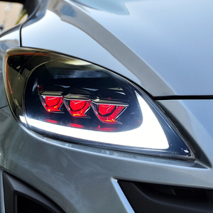 TYPY for 2011-2015 Mazda 3 <b>Star</b> Chariot headlamp assemblies: retrofit laser lenses, <b>LED</b> daytime running <b>lights</b> and indicators - Product Image 5