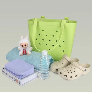 Wholesale Custom Logo Eva Silicone Open Beach Tote Eva <strong>Bag</strong> Waterproof Durable <strong>for</strong> Outdoor Gym Travel Croc Handbag - Product Image 2
