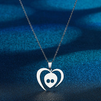 Bonne Qualité Tokio Hotel Alien Pendentif Alien Logo Bijoux Collier En Acier Inoxydable
