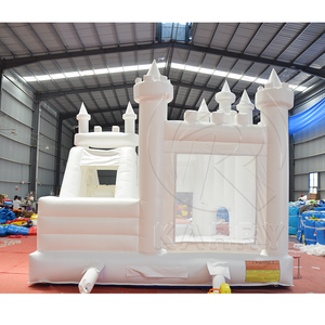 Toddler Wedding White Bounce House 3 en 1 château gonflable décoratif château de saut blanc gonflables pour les fêtes - Product Image 6