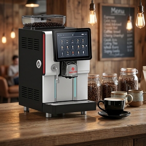 Cafetera Comercial Automática de Doble Caldera, 15 Bares, Pantalla Táctil de 10 Pulgadas, Acero Inoxidable, Control por Aplicación, Programable e Inteligente - Product Image 2