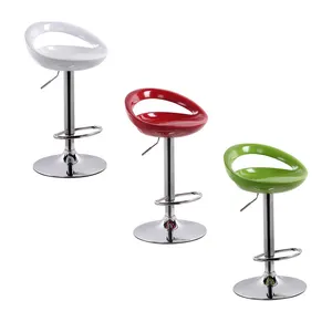 Современная кухонная стойка стул Регулируемый поворотный АБС сиденье металлическое основание высокий барный стул пластиковый барный стул