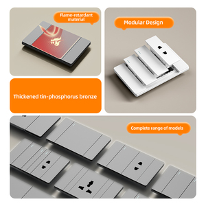 Módulo <span class=keywords><strong>de</strong></span> Placa Grande Tipo 118, Combinable Libremente con Enchufes <span class=keywords><strong>de</strong></span> Pared Brasileños <span class=keywords><strong>de</strong></span> 10A - Product Image 2