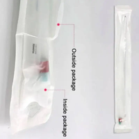 Cathéter urinaire vétérinaire jetable transparent en PVC d'asepsie cathéter urinaire doux pour animaux de compagnie pour chien chat